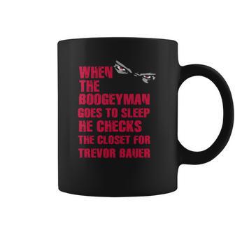 Trevor Bauer Cleveland Baseball Sports Boogeyman Coffee Mug | Favorety