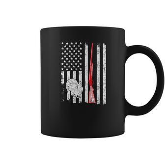 Turkey Hunting American Flag Rifle Weathered Coffee Mug | Favorety DE