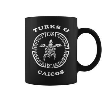 Turks & Caicos Retro Vintage Tribal Turtle Vacation Gift Coffee Mug | Favorety DE