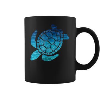 Turtle Lovers Blue Aqua Colors Beach T Cutes Coffee Mug | Favorety DE