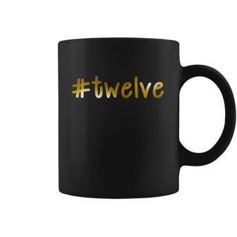 Twelve 12Th Birthday Gold Logo Coffee Mug | Favorety UK