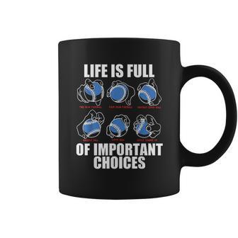 Types Of Baseball Pitches Life Choices Pitcher Player Coffee Mug | Favorety AU