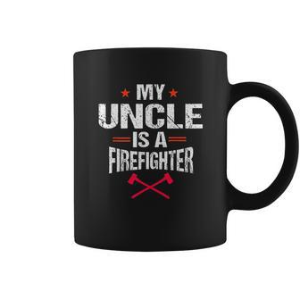 My Uncle Is A Firefighter Vintage Thin Red Line Nephew Gift Coffee Mug | Favorety