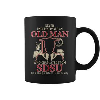 Never Underestimate An Old Man Who Graduated From San Diego State University Coffee Mug | Favorety UK