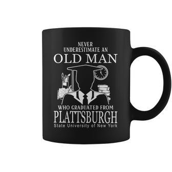 Never Underestimate An Old Man Who Graduated From Suny Plattsburgh Coffee Mug | Favorety