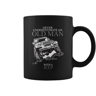 Never Underestimate An Old Man Jeep T-Shirts Coffee Mug | Favorety