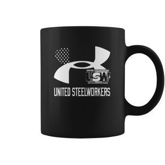 United Steelworkers Unity And Strength For Workers Flag Coffee Mug | Favorety UK