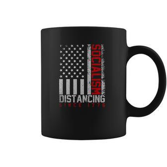 Usa Flag Socialism Distancing Since 1776 Coffee Mug | Favorety