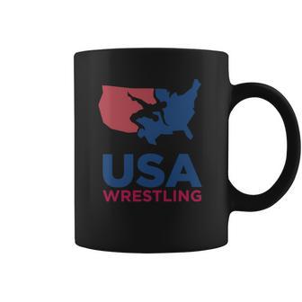 Usa Wrestling Eroded Coffee Mug | Favorety CA