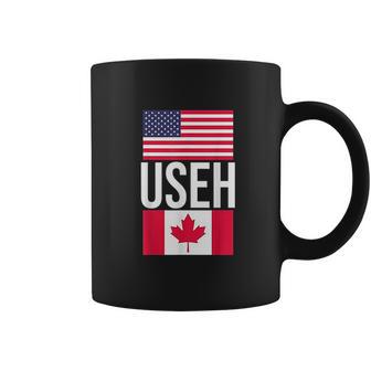 Useh American Pride Us Flag Canadian Flag Gift Canada Coffee Mug | Favorety CA