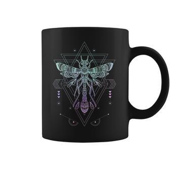 Vaporwave Japanese Dragonfly Pagan Occult Pastel Goth Coffee Mug | Favorety UK