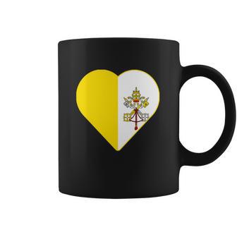 Vatican City Flag Heart Coffee Mug | Favorety