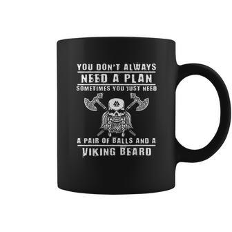 Viking Beard Viking Saying For Barbarians From Valhalla Coffee Mug | Favorety UK