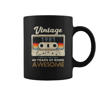 Vintage 1981 Cassette Tape 41 Awesome 41St Birthday Gift Coffee Mug | Favorety CA