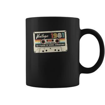 Vintage 1981 Retro Cassette 40Th Birthday Coffee Mug | Favorety DE