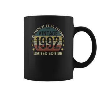 Vintage 1992 30 Years Old Gifts 30Th Birthday Gifts For Men Coffee Mug | Favorety UK