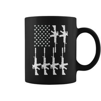Vintage American Gun Rifle Usa Flag Coffee Mug | Favorety