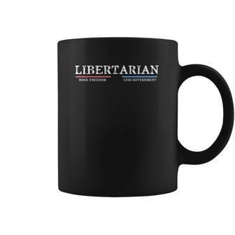 Vintage Distressed Libertarian More Freedom Coffee Mug | Favorety AU