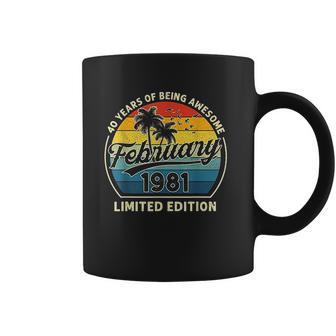 Vintage February 1981 Retro 41 Year Old 41St Birthday Gift Coffee Mug | Favorety DE