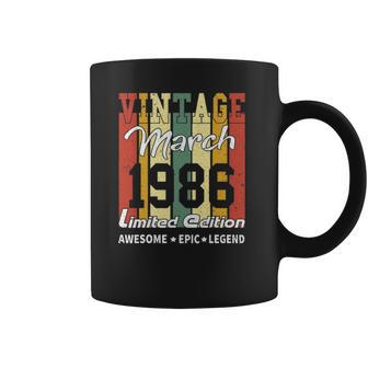 Vintage Limited Edition Birthday Decoration March 1986 Ver2 Coffee Mug | Favorety CA