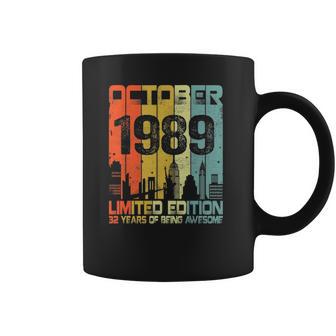 Vintage October 1989 Funny 32Nd Birthday 32 Years Old Gift Coffee Mug | Favorety DE