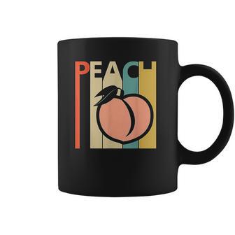 Vintage Peach Fruit Emoji Coffee Mug | Favorety CA