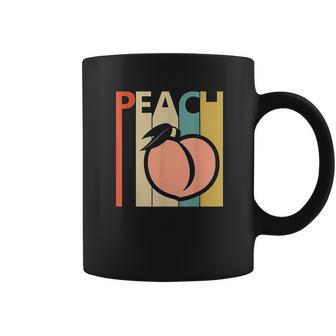 Vintage Peach Peach Fruit Emoji Gift Coffee Mug | Favorety DE