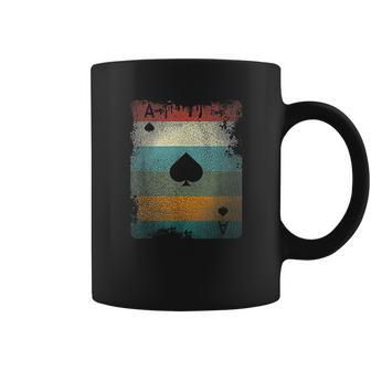 Vintage Poker Ace Of Spades Retro Cards Coffee Mug | Favorety CA