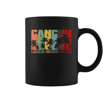 Vintage Retro Cancun Palm Tree Logo Coffee Mug | Favorety UK