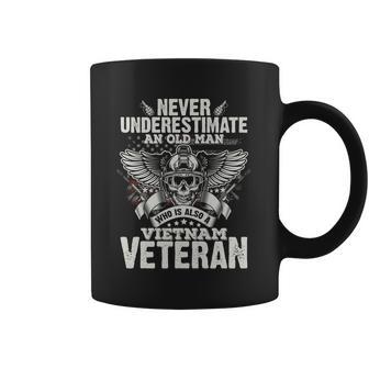 Vintage Us Flag Vietnam Veteran Fathers Day Grandfather Gift Graphic Design Printed Casual Daily Basic Coffee Mug | Favorety AU