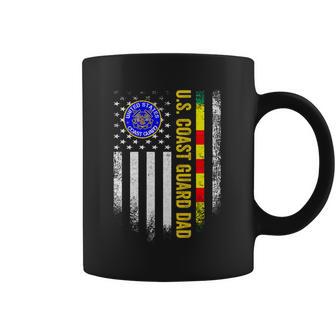 Vintage Usa Flag Proud Us Coast Guard Vietnam Veteran Dad Gift Graphic Design Printed Casual Daily Basic Coffee Mug | Favorety