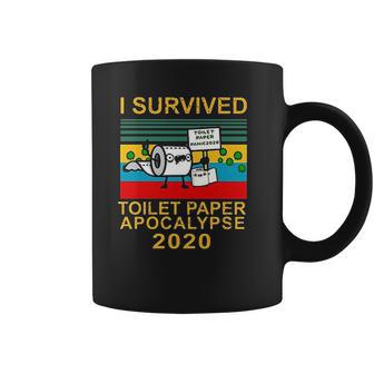 Vintage Version I Survived Toilet Paper Apocalypse 2020 Funny Coffee Mug | Favorety DE