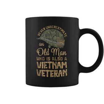 Vintage Veteran Grandpa Proud Army Vietnam Veteran Old Man Coffee Mug | Favorety