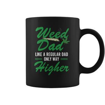 Vintage Weed Dad Like A Regular Dad Only Way Higher Fathers Day Coffee Mug | Favorety CA