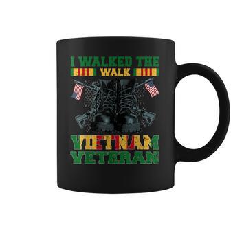 I Walked The Walk Vietnam Veteran American Flag Veterans Day Coffee Mug | Favorety