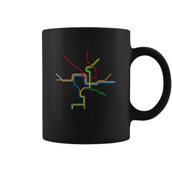 Washington Dc Metro Subway Map Shirt - Color Lines Coffee Mug | Favorety DE