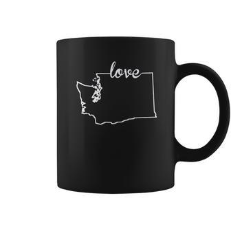 Washington State Home I Love Evergreen State Seattle Coffee Mug | Favorety