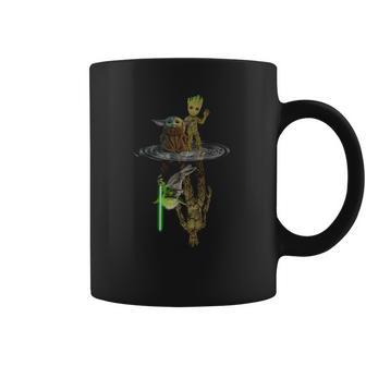 Water Reflection Master Yoda And Groot Coffee Mug | Favorety DE