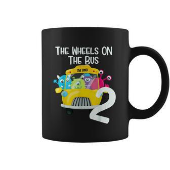 The Wheels On The Bus 2Nd Birthday Party 2 Year Old Toddler Coffee Mug | Favorety