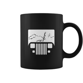 White Adventuring Yj Jeep Coffee Mug | Favorety AU