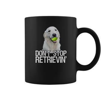 White Golden Retriever Dont Stop Retrievin Tee Coffee Mug | Favorety DE