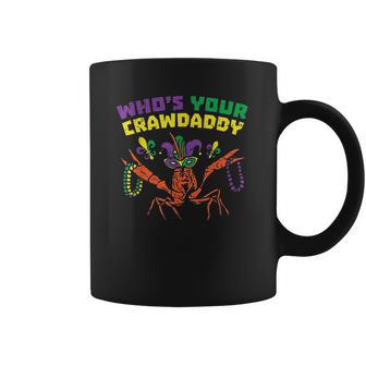 Whos Your Crawdaddy Crawfish Jester Beads Funny Mardi Gras Coffee Mug | Favorety UK