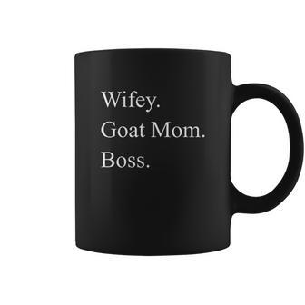 Wifey Goat Mom Boss Mothers Day Coffee Mug | Favorety UK