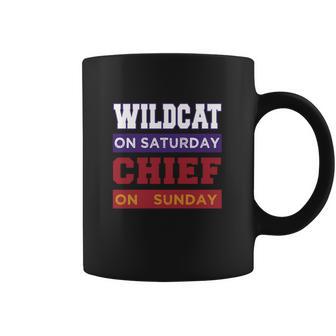 Wildcat On Saturday Chief On Sunday Kansas City Coffee Mug | Favorety