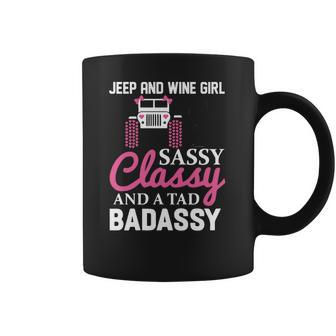 Wine Jeep And Wine Girl Sassy Classy Coffee Mug | Favorety UK