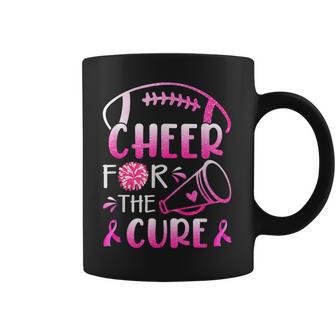 Woman Breast Cancer Awareness Cheer For The Cure Men Women T-Shirt Graphic Print Casual Unisex Tee Coffee Mug | Favorety UK