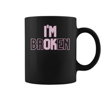 Womens Pastel Goth Aesthetic Im Ok Broken Coffee Mug | Favorety