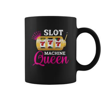 Womens Slot Machine Queen Funny Casino Gambling Coffee Mug | Favorety