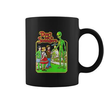 Womens Mens Stranger Alien Dont Talk To Strangers Funny UFO Believers Coffee Mug | Favorety AU