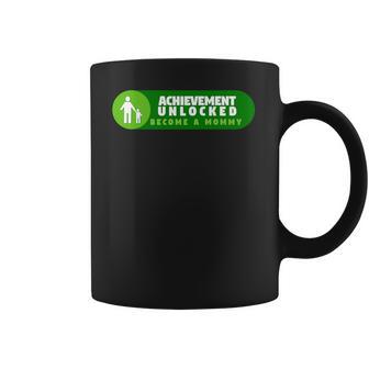 Womens Womans Achievement Unlocked I Become Mommy Fun Coffee Mug | Favorety